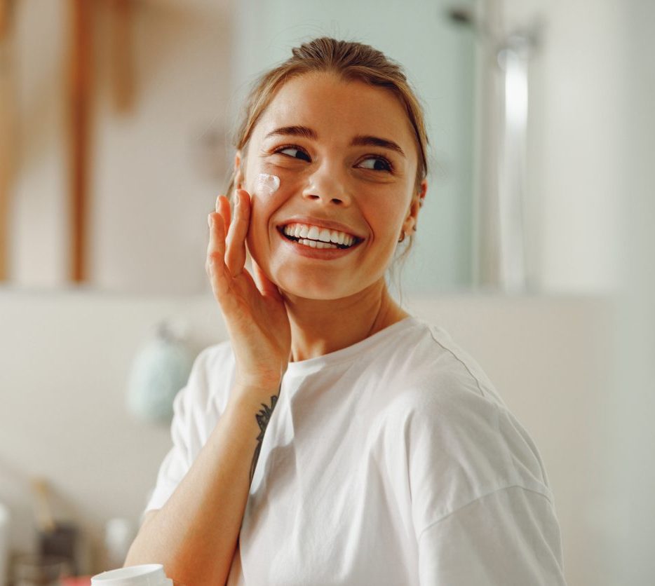 a woman smiling for the camera